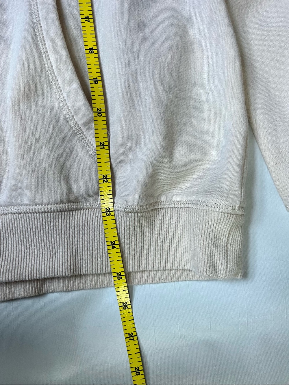 H&M x Disney Mickey Mouse Hoodie Cream Off-White Graphic Sweatshirt Size S Small - Picture 9 of 12
